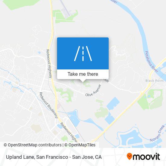 Upland Lane map