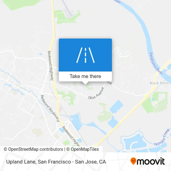 Upland Lane map
