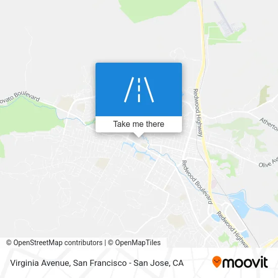 Virginia Avenue map