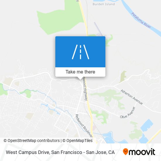 West Campus Drive map