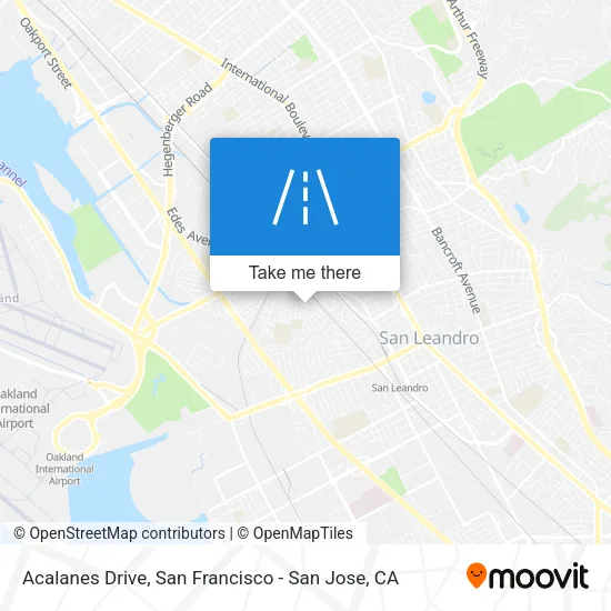Acalanes Drive map