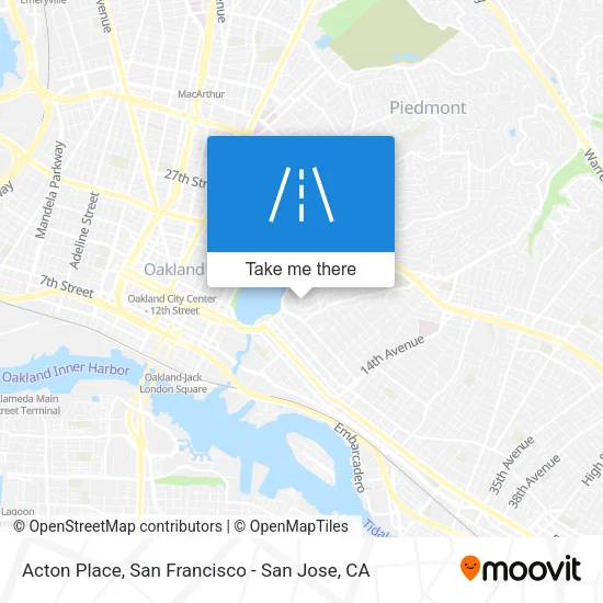 Acton Place map