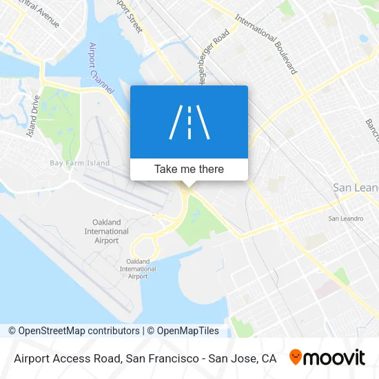 Airport Access Road map