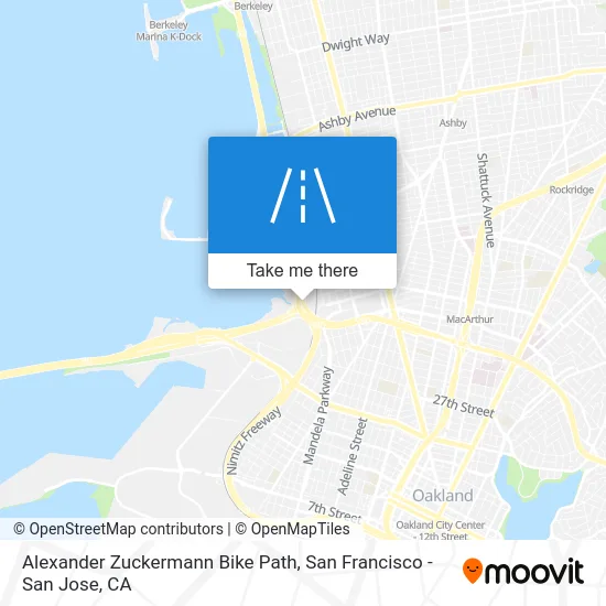 Alexander Zuckermann Bike Path map