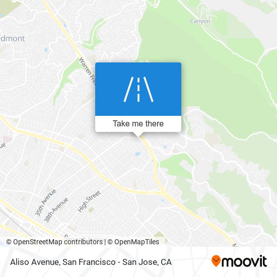 Aliso Avenue map