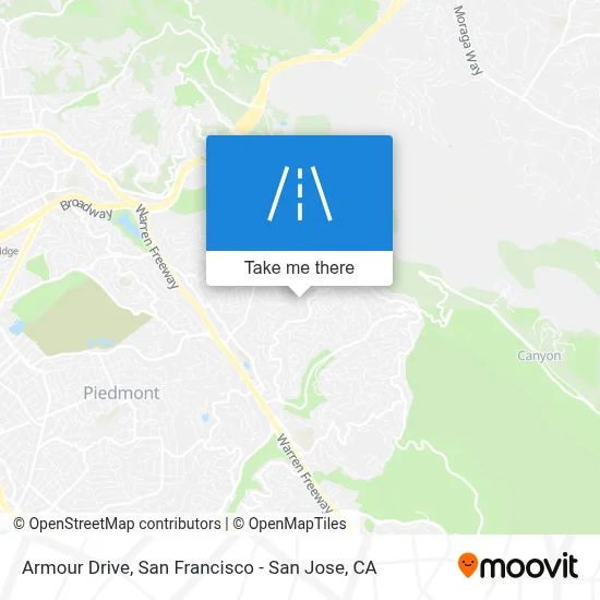 Armour Drive map
