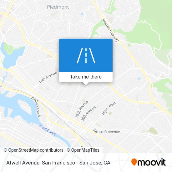 Mapa de Atwell Avenue