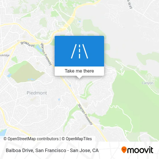 Balboa Drive map