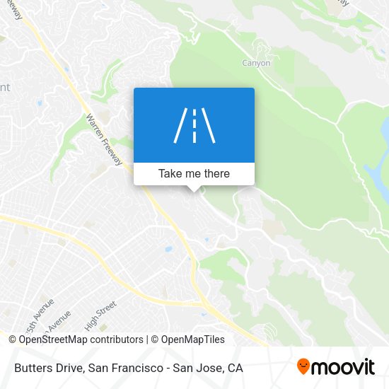 Butters Drive map