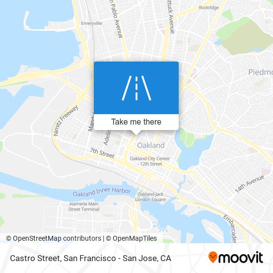 Castro Street map