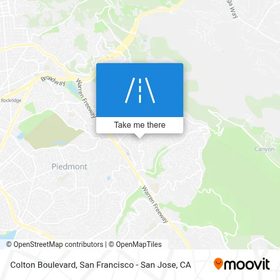 Colton Boulevard map