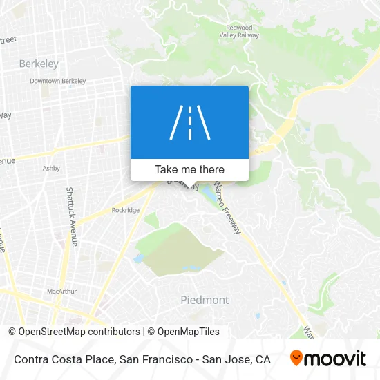 Mapa de Contra Costa Place