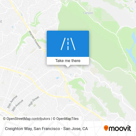 Creighton Way map