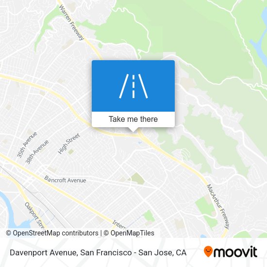 Mapa de Davenport Avenue