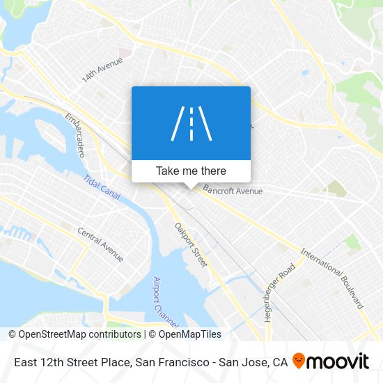 East 12th Street Place map