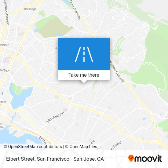 Mapa de Elbert Street