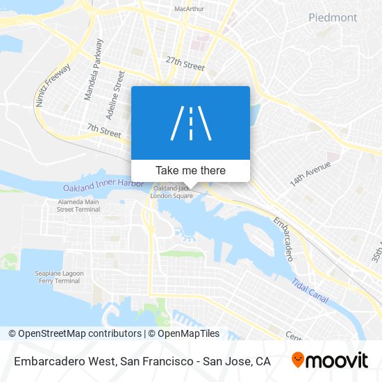 Embarcadero West map