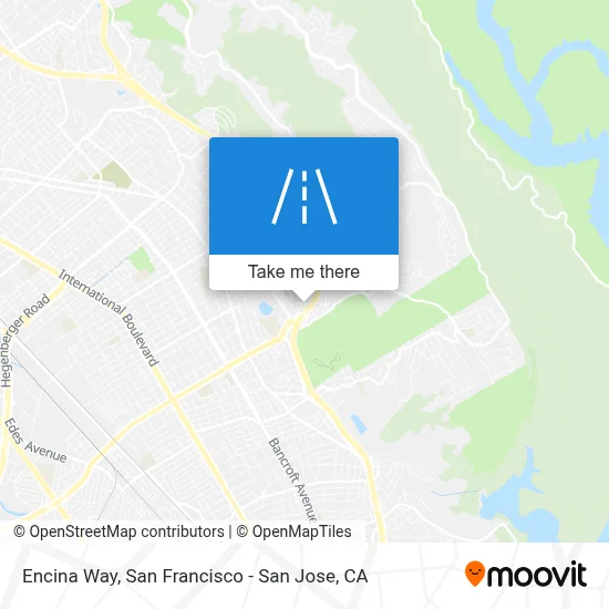 Encina Way map