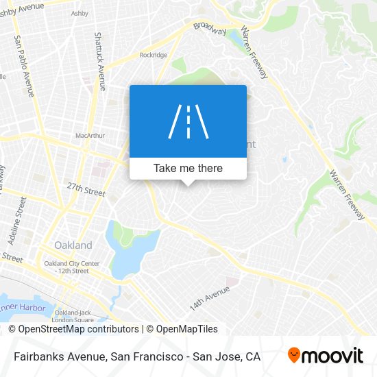 Mapa de Fairbanks Avenue