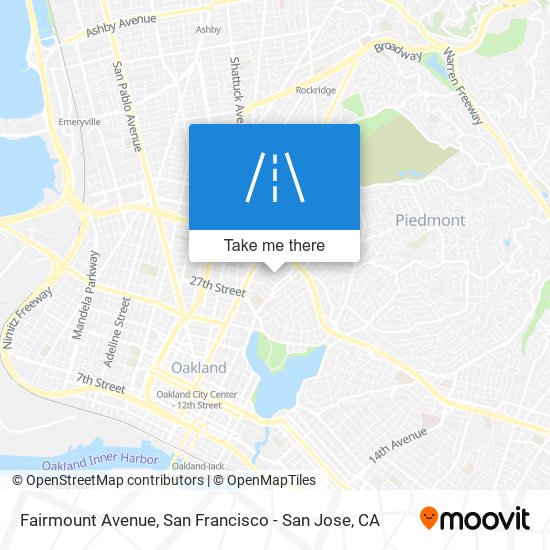 Fairmount Avenue map