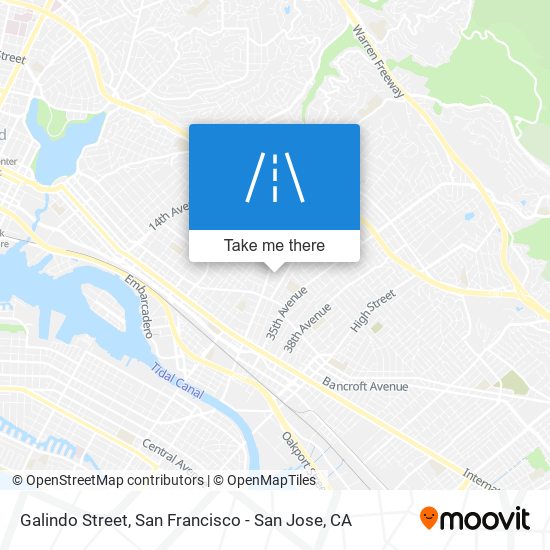 Galindo Street map