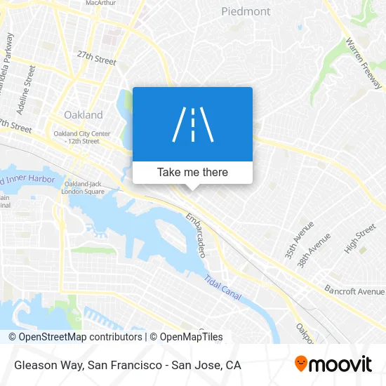 Gleason Way map