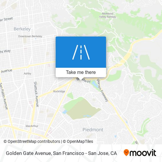 Golden Gate Avenue map