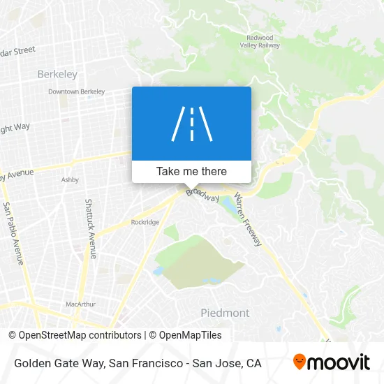 Golden Gate Way map
