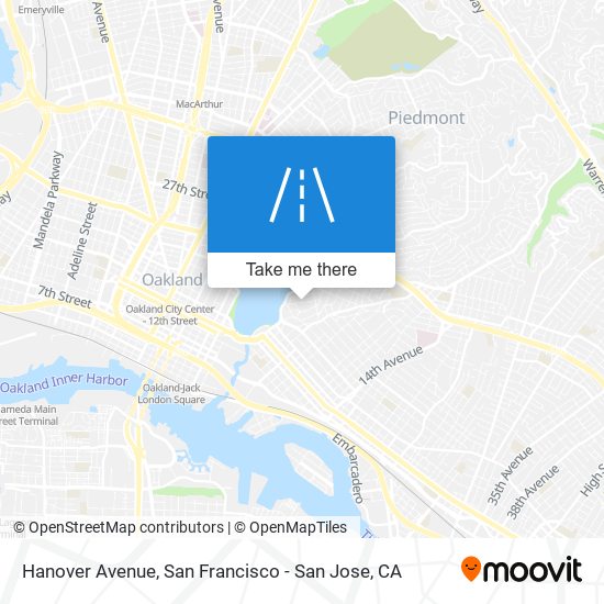 Mapa de Hanover Avenue