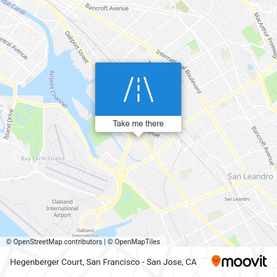 Hegenberger Court map