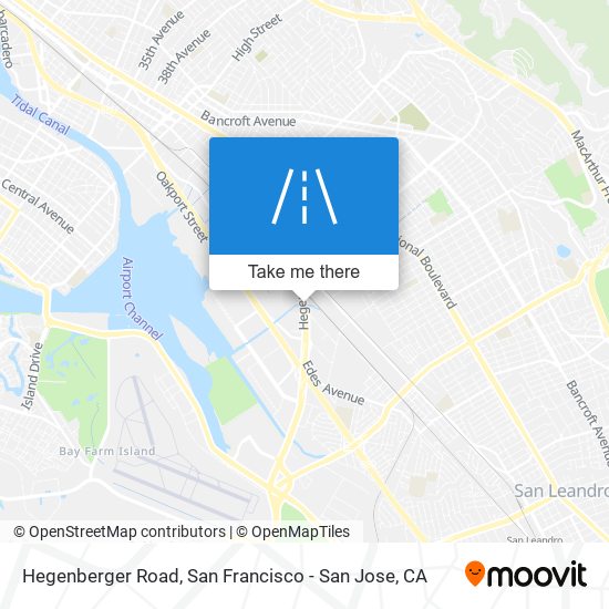 Mapa de Hegenberger Road