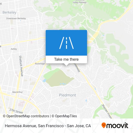 Mapa de Hermosa Avenue