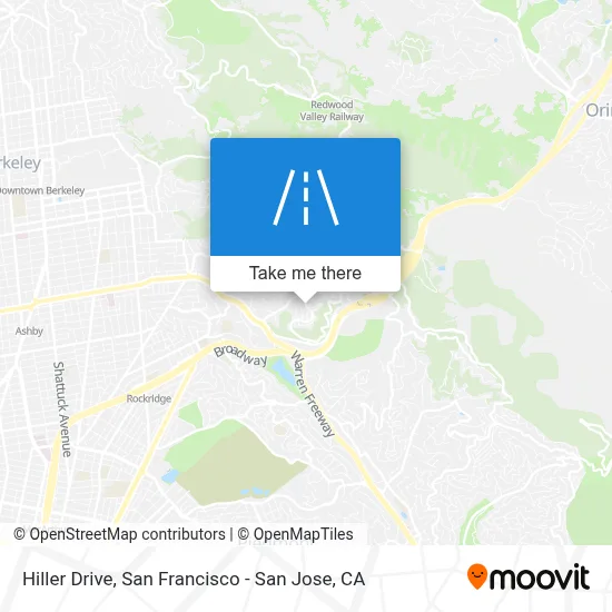 Hiller Drive map