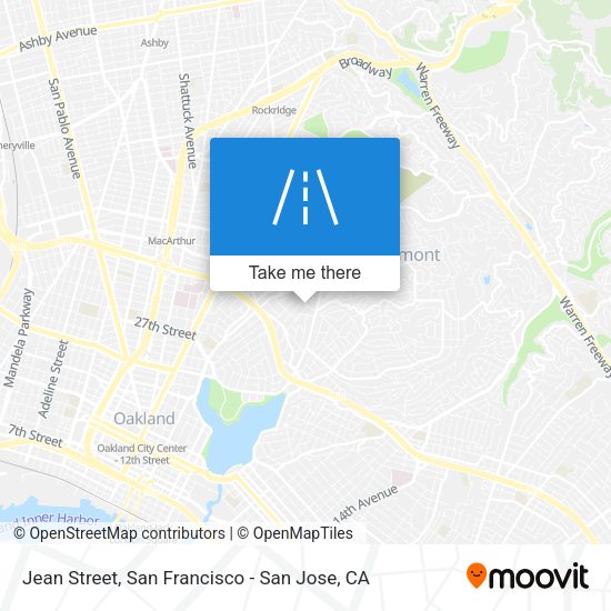 Mapa de Jean Street