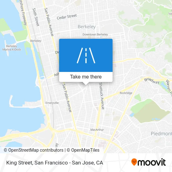 King Street map