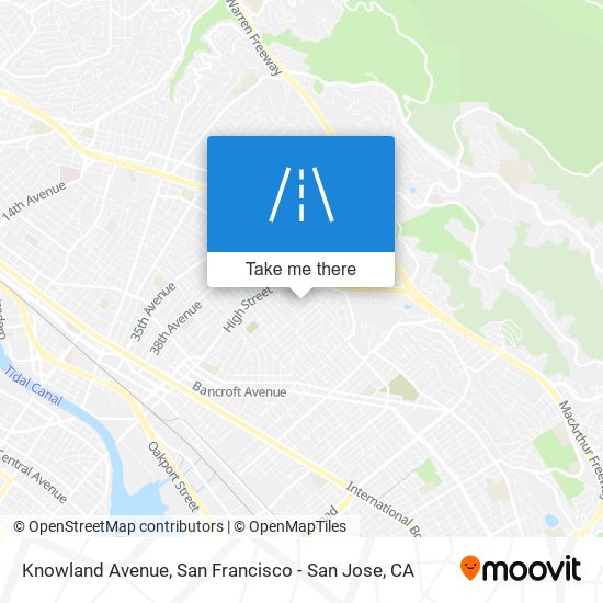 Knowland Avenue map