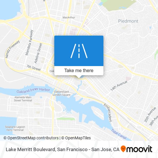 Mapa de Lake Merritt Boulevard