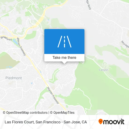 Las Flores Court map