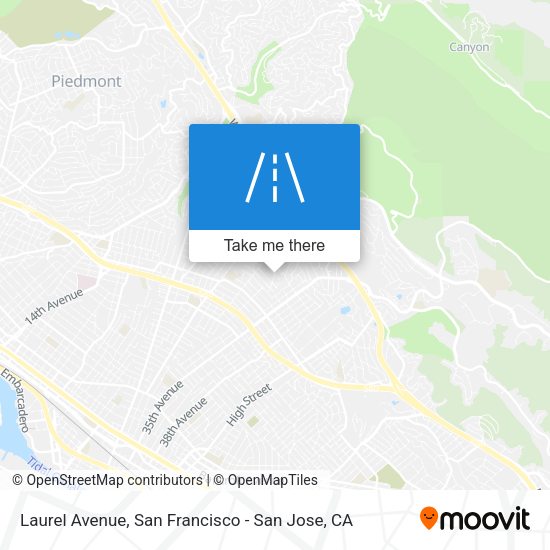 Mapa de Laurel Avenue