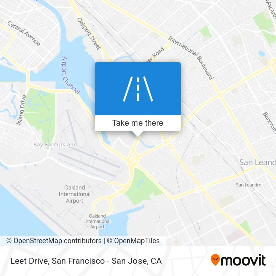 Leet Drive map