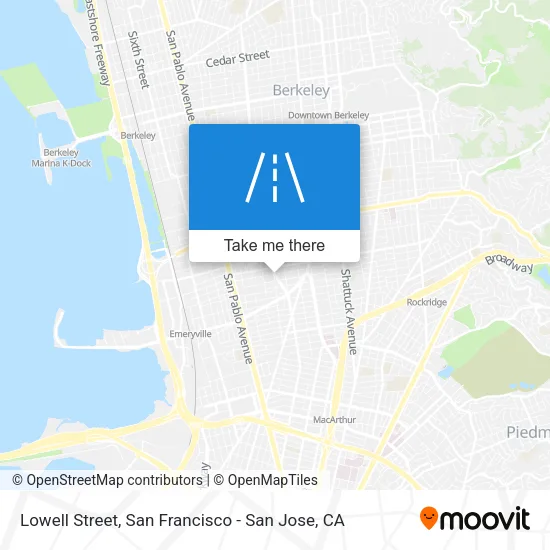 Lowell Street map