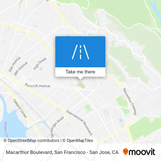 Mapa de Macarthur Boulevard