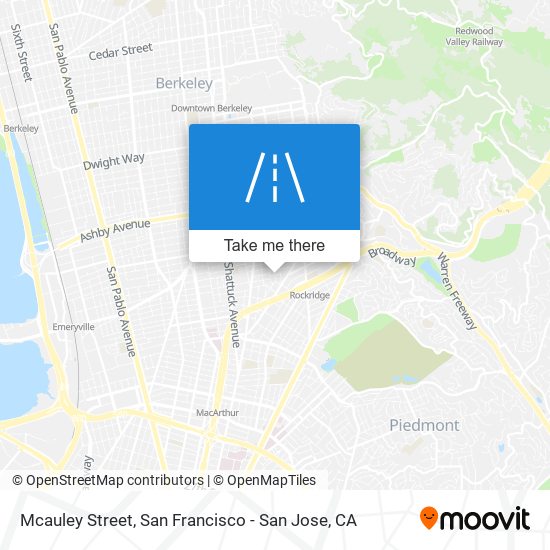 Mcauley Street map