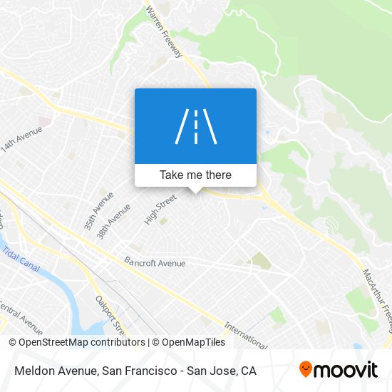 Meldon Avenue map