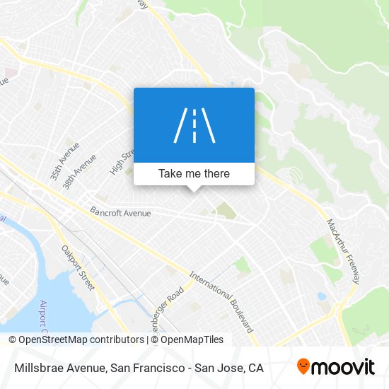 Millsbrae Avenue map