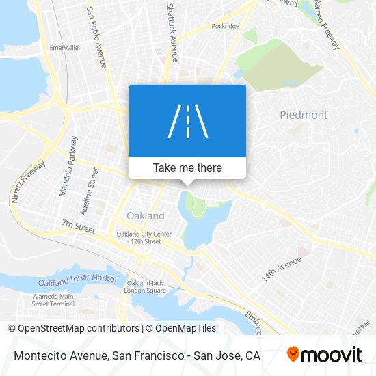 Mapa de Montecito Avenue