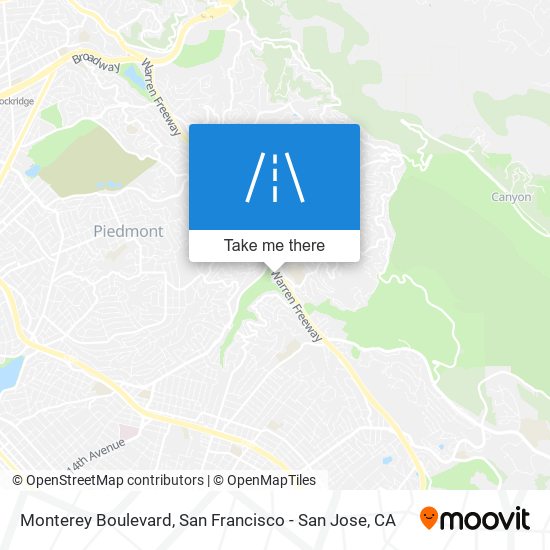 Monterey Boulevard map