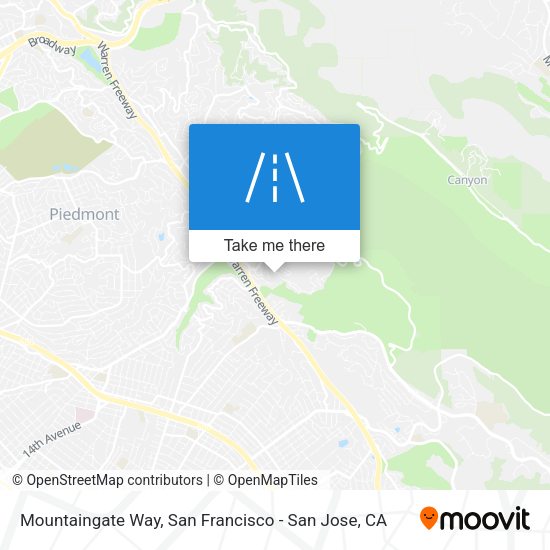 Mapa de Mountaingate Way