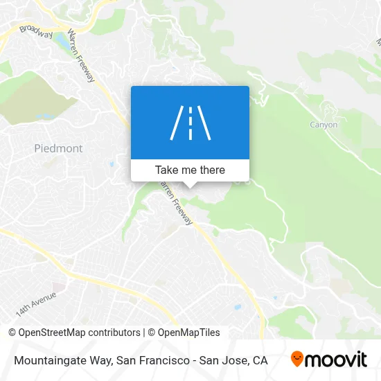 Mountaingate Way map
