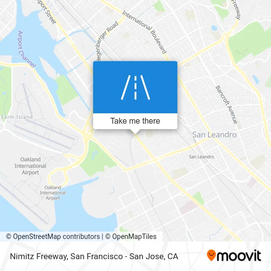 Nimitz Freeway map